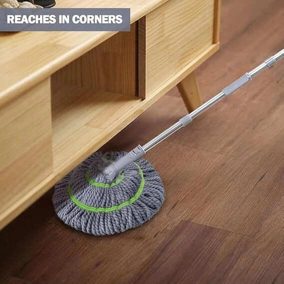 Self-Wringing Floor Mop | 2-in-1 Scrub & Mop Head | Less Effort, More Sparkle