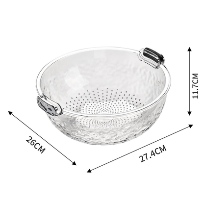Double-Layered Crystal Drain Basket