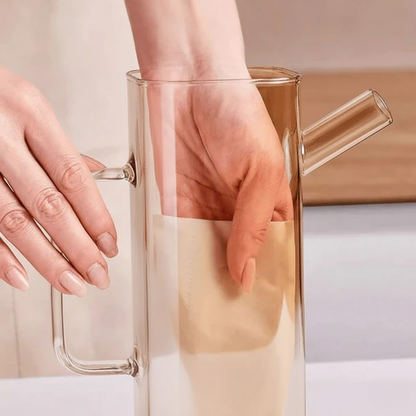 Multi-Functional Oil Glass Dispenser with Silicone Guard