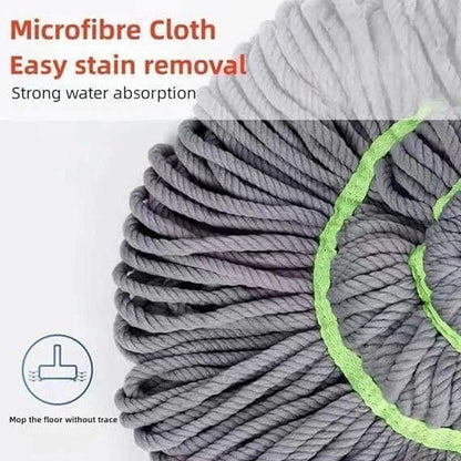 Self-Wringing Floor Mop | 2-in-1 Scrub & Mop Head | Less Effort, More Sparkle