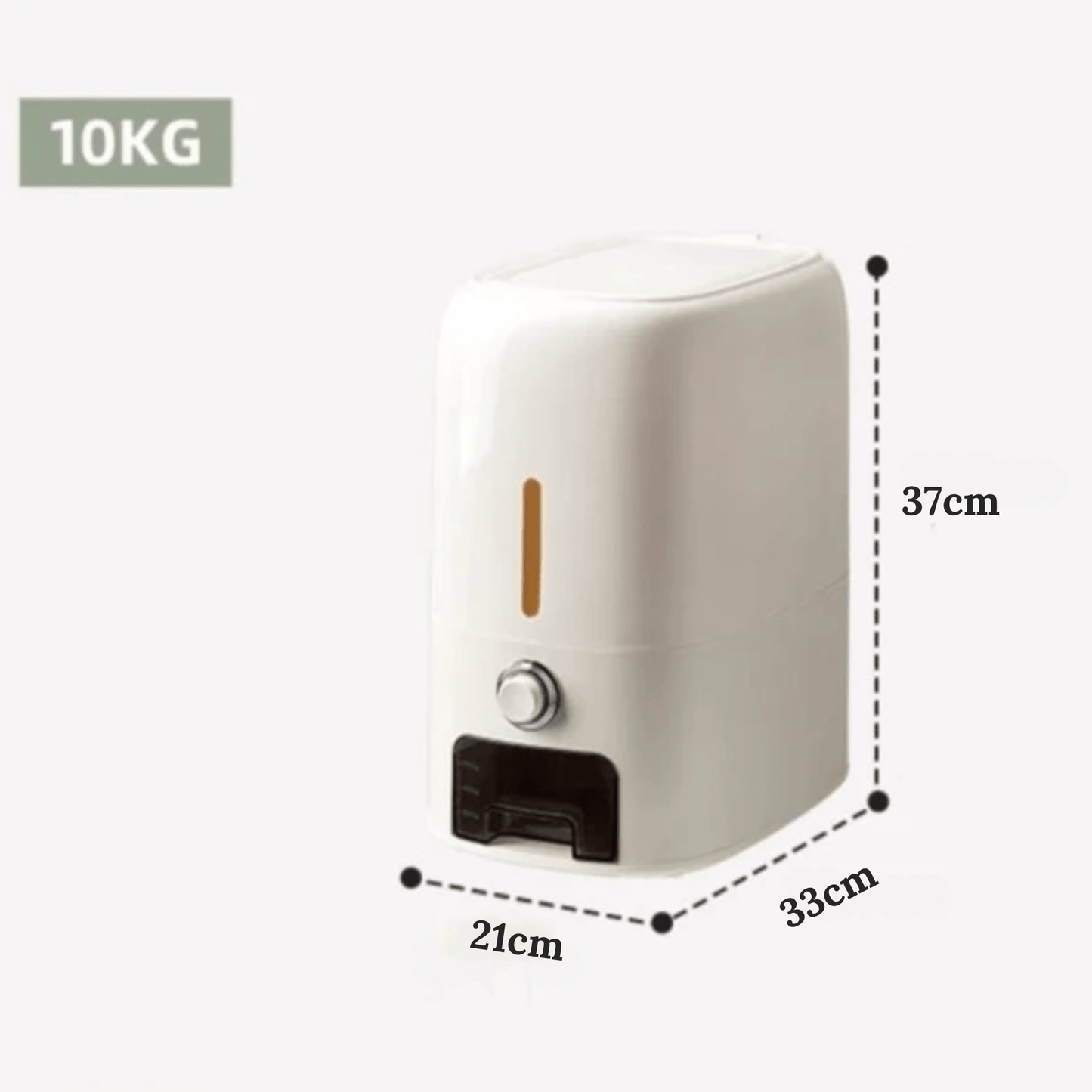 Multi-Purpose Airtight Rice Storage Container with Measuring Cup