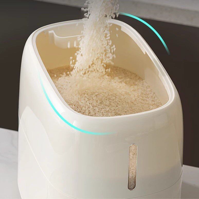 Multi-Purpose Airtight Rice Storage Container with Measuring Cup