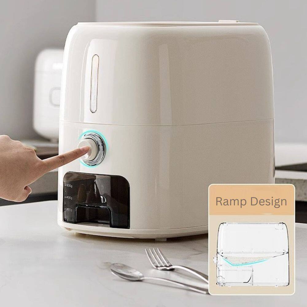 Multi-Purpose Airtight Rice Storage Container with Measuring Cup