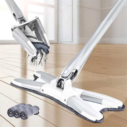 Aurora X-Shape Rotating Microfiber Floor Mop – Self-Wringing