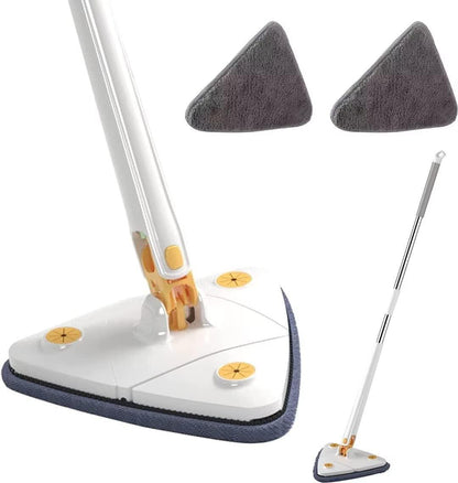 Triangle Shaped Microfiber Mop –Self-Wringing Floor Dust Mop