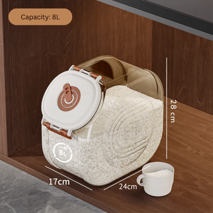 Moisture-Proof Airtight Container with Silicone Seal & Timer Dial