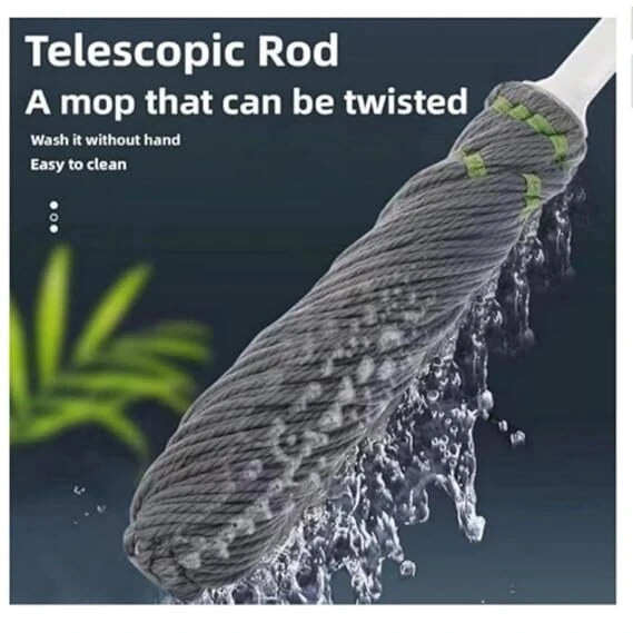 Self-Wringing Floor Mop | 2-in-1 Scrub & Mop Head | Less Effort, More Sparkle