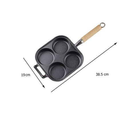 Multi-Hole Non-Stick Cast Iron Square Pancake Maker(19cm)