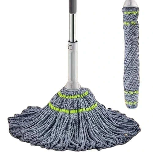 Self-Wringing Floor Mop | 2-in-1 Scrub & Mop Head | Less Effort, More Sparkle