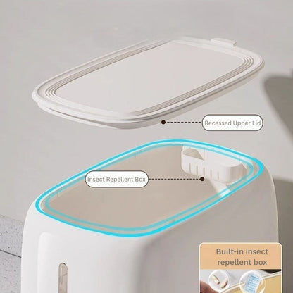 Multi-Purpose Airtight Rice Storage Container with Measuring Cup