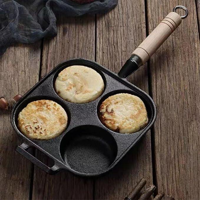 Multi-Hole Non-Stick Cast Iron Square Pancake Maker(19cm)