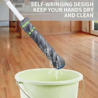 Self-Wringing Floor Mop | 2-in-1 Scrub & Mop Head | Less Effort, More Sparkle
