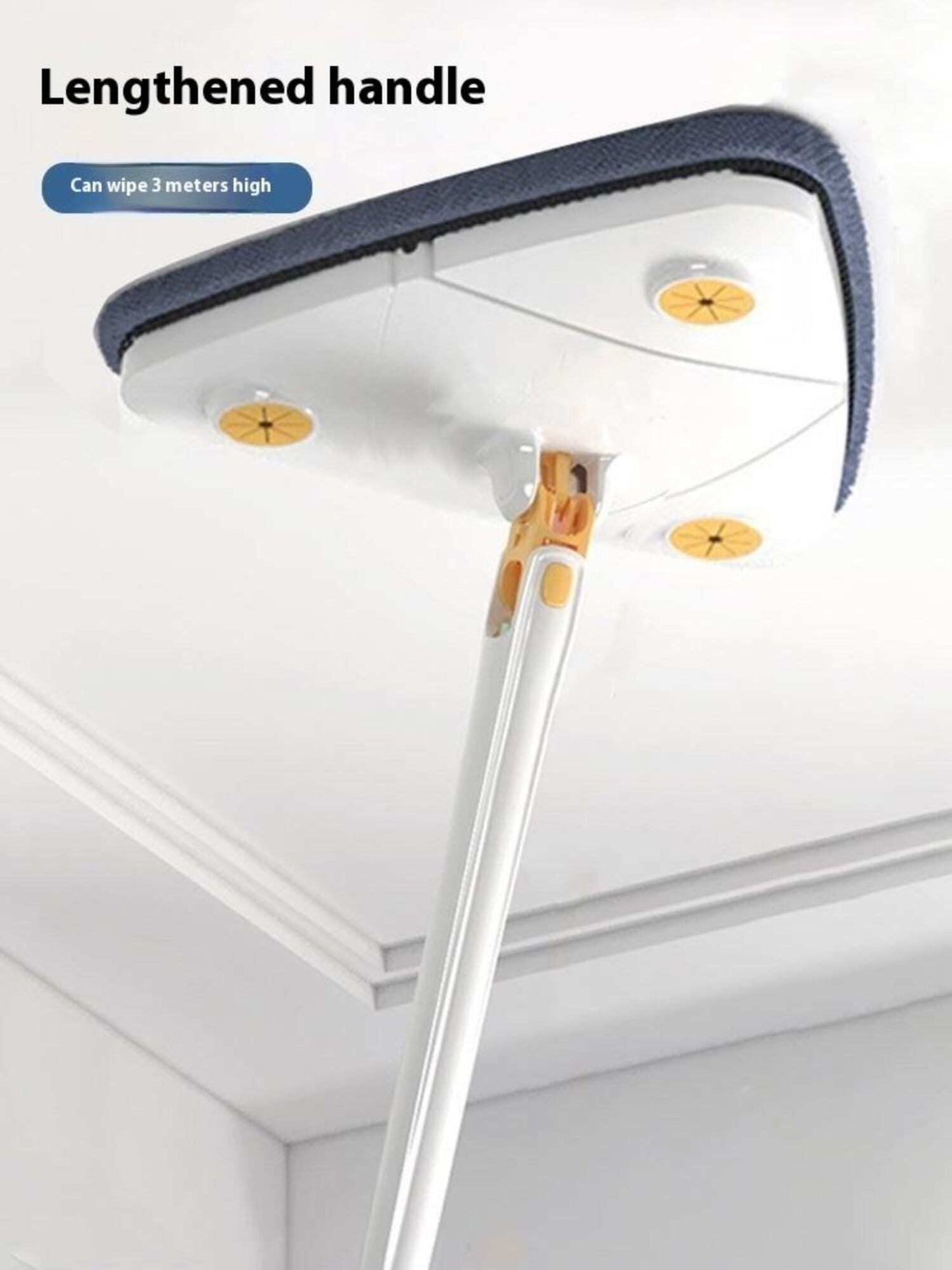 Triangle Shaped Microfiber Mop –Self-Wringing Floor Dust Mop