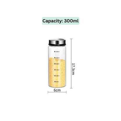 Stainless Steel Multi-Use Storage Dispenser with Adjustable Pours