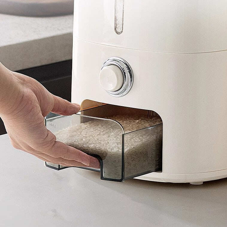 Multi-Purpose Airtight Rice Storage Container with Measuring Cup
